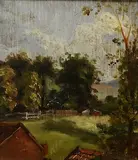 The Meadow by Thomas Churchyard, oil on board, sold Jan 2026