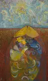 ‘Soft Warhead with Celestial Dancers by Cyril Mount, oil on board, sold Jan 2026