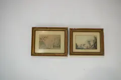 Continental riverscapes by Nicholas Pocock, watercolor, sold Jan 2026