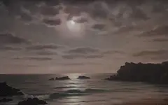 Bretagne by Roger de la Corbière, oil on canvas, sold Jan 2026
