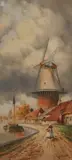 Papendrecht by Jan van Couver, watercolour, sold Jan 2026