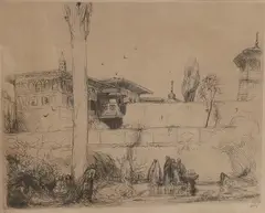 Bachi Serai by Marius Bauer, etching, sold Jan 2026