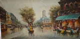 Parisian street scene by Antonio DeVity, oil on canvas, sold Jan 2026