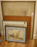 Coastal scene with ruin and islands by George Graham, 1920, watercolour, sold Jan 2026