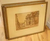 The Old Hospital, Mermaid Street, Rye by William Warden, ink, sold Jan 2026