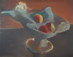Apples in White Bowl by Bernard Meninsky, oil on canvas, offered Dec 2025
