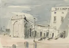 Castle by Robin Darwin, watercolour, sold Dec 2025