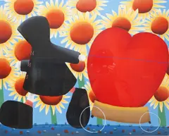 Bearer of Love by Mackenzie Thorpe, pencil, sold Dec 2025