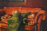 The green dress II by Mark Spain, pencil, sold Dec 2025