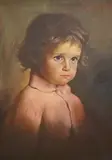 A study of a crying young girl by Giovanni Bragolin, oil on canvas, offered Dec 2025