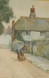 A Devon Cottage by Adam Edwin Proctor, watercolour, offered Dec 2025