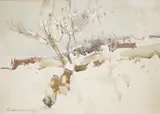 Winter Magic by William Dealtry, watercolour, offered Dec 2025