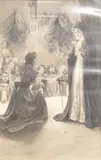 Figures on stage by William Henry Charles Groome, watercolour, offered Dec 2025