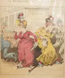 'La Recherche de la Paternité by E. Gandier, ink and watercolour, sold Dec 2025