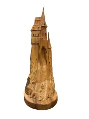A naturalistically modelled sculpture of a fairytale castle emanating by Pierre Decorse, sculpture, sold Dec 2025