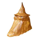 A naturalistically modelled wooden sculpture depicting a crouched figure by Pierre Decorse, sculpture, sold Dec 2025