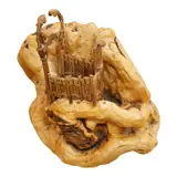 A large naturalistically modelled wooden sculpture depicting a French metro by Pierre Decorse, sculpture, sold Dec 2025