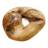 A naturalistically modelled wooden sculpture with inset stone by Pierre Decorse, sculpture, sold Dec 2025