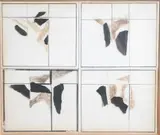 Four Collages - Paper and Charcoal by Sandra Blow, Charcoal', sold Dec 2025