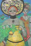 Sequins by Endre Zoltan Eugene Röder, mixed media on paper, sold Dec 2025