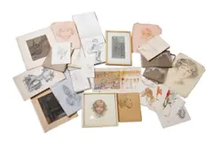 An archive of material by Henry Wilson, pencil, sold Dec 2025