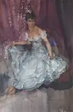 Her first ball dress by William Russell Flint, watercolour, sold Dec 2025