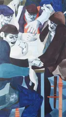 Fives & Threes by George Large, watercolour on paper, sold Dec 2025