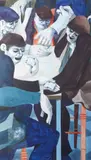 Fives & Threes by George Large, watercolour on paper, sold Dec 2025