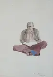 High Mo, Aug 68 by Patrick Procktor, watercolour on paper, offered Dec 2025