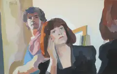 The Artist and his Wife by Archie Forrest, pencil, sold Dec 2025