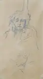 Madam Hessel au Telephone by Édouard Vuillard, pencil on paper, sold Dec 2025