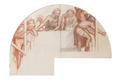 Study of figures labouring by Harry Mileham, pencil on paper, offered Dec 2025