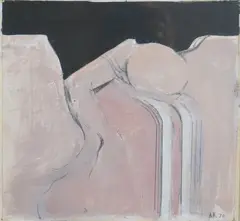 Ah/5/70 by Adrian Heath, oil and pencil on paper, sold Dec 2025