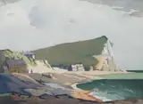 Seaford Head, Sussex by Eric Slater, pencil, sold Dec 2025