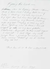 Fighting for Love by Tracey Emin, pencil, sold Dec 2025