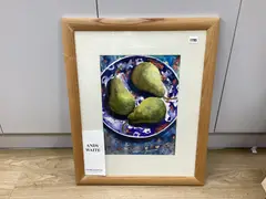 Still life of pears by Andy Waite, watercolour, sold Dec 2025