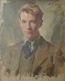 Half length portrait of a young gentleman by Reginald Grenville Eves, oil on canvas, sold Dec 2025