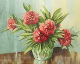 Peonies by Cyril Victor Parker, watercolour, sold Dec 2025