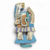 Abstract ceramic study of a figure playing an instrument by Christy Keeney, sculpture, sold Dec 2025