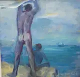 Marooned by Yankel Feather, 2002, oil on canvas, sold Nov 2025