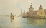 Venice Lagoon by Alberto Prosdocimi, watercolour, sold Nov 2025