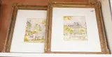 Street scenes by Andrew Findley, watercolor, sold Nov 2025