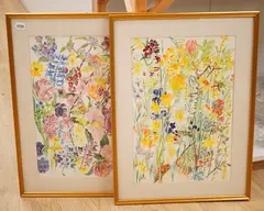 Comprising March and by Elizabeth Jane Lloyd, watercolor, sold Nov 2025