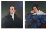 Probably a husband and wife by William Scott, oil, sold Nov 2025