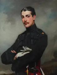 Mr Roland Lawrence by John St Helier Lander, oil on canvas, sold Nov 2025