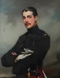Mr Roland Lawrence by John St Helier Lander, oil on canvas, sold Nov 2025