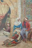Orientalist study by Giulio Rosati, watercolour, sold Nov 2025