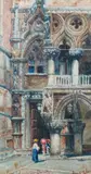 Porta del Palazzo Ducale by Emanuele Brugnoli, watercolour, sold Nov 2025