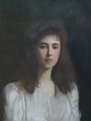 A portrait of Geraldine Magniac by Ellis William Roberts, pastel, sold Nov 2025