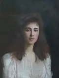 A portrait of Geraldine Magniac by Ellis William Roberts, pastel, sold Nov 2025